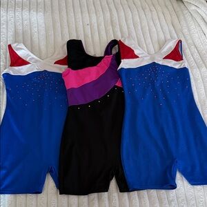 Freestyle Kids Dance Leotard Set - Blue, Black, Red, Pink, Purple